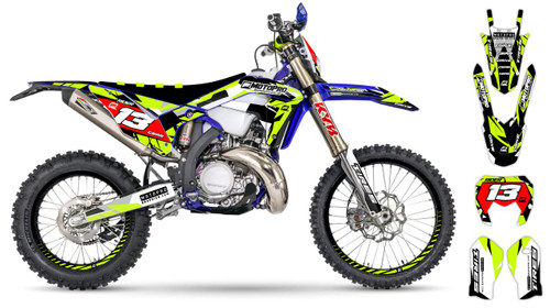 MotoPro Graphics Sherco Dirt Bike BLACKFISH Series Graphics