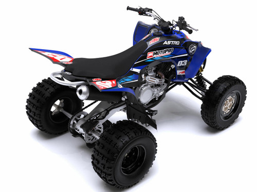 MotoPro Graphics Yamaha YFZ450 Quad ATV Full Graphics Set - ASTRO BLUE
