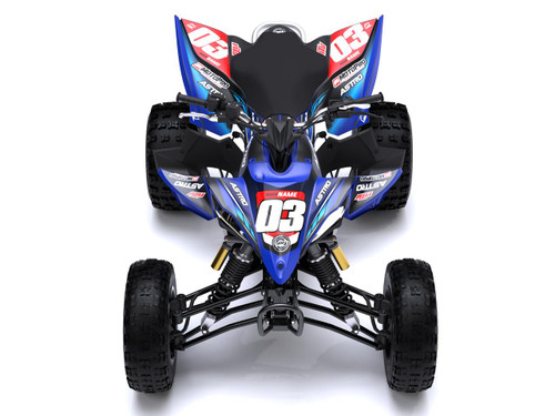 MotoPro Graphics Yamaha YFZ450 Quad ATV Full Graphics Set - ASTRO BLUE