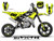 MotoPro Graphics Cobra Dirt Bike DOPER YELLOW Graphics Set