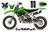 MotoPro Graphics Custom Kawasaki KLX110 Pit Bike FACTORY Series Graphics - FREE SHIPPING