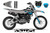 MotoPro Graphics Yamaha TTR110 Pit Bike NASHVILLE GREY Series Graphics - FREE SHIPPING