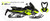 MotoPro Graphics Ski-Doo MXZ E-TEC Snowmobile Full Sled Graphics Wrap - TOPO YELLOW Series