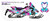 MotoPro Graphics Ski-Doo MXZ E-TEC Snowmobile Full Sled Graphics Wrap - ZOOM PINK