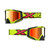 EKS Brand EKS-S Goggle - Flo Yellow, Black & Fire Red 