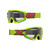 EKS Brand GOX Flat-Out Clear Goggle White, Black 