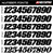 MotoPro Graphics Honda Number Plates Set V3 
