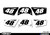 MotoPro Graphics PW 50 Number Plates Set V2 