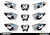 MotoPro Graphics Suzuki Number Plates Set V4 