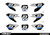 MotoPro Graphics Cobra Number Plates Set V6 
