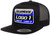 FlexFit Custom Motocross Hat Black Trucker Snapback 
