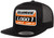 FlexFit Custom Motocross Hat Black Trucker Snapback 