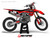 MotoPro Graphics Custom Honda Dirt Bike 4Twelve Series Black Red Grey Graphics  