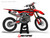 MotoPro Graphics Custom Honda Dirt Bike 4Twelve Series Black Red Grey Graphics  