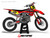 MotoPro Graphics Custom Honda Dirt Bike 4Twelve Series Black Red Grey Graphics  