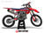 MotoPro Graphics Custom Honda Dirt Bike 4Twelve Series Navy Red Grey Graphics  