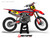 MotoPro Graphics Custom Honda Dirt Bike 4Twelve Series Navy Red Grey Graphics  