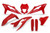 UFO 2024 Beta RR 250/300/350/400/450 Full plastics kit - Red 