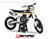 MotoPro Graphics Custom Husqvarna Dirt Bike Five19 Series Graphics - White/Black/Gold 