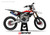 MotoPro Graphics Custom Yamaha Dirt Bike Five19 Series Graphics - White/Black/Red  MotoPro Graphics Custom Yamaha Dirt Bike Five19 Series Graphics - White/Black/Red