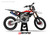 MotoPro Graphics Custom Yamaha Dirt Bike Five19 Series Graphics - White/Black/Red  MotoPro Graphics Custom Yamaha Dirt Bike Five19 Series Graphics - White/Black/Red