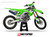 MotoPro Graphics Custom Kawasaki Dirt Bike Forty8 Series Graphics - Green/White/Black 