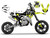 MotoPro Graphics Custom Cobra Dirt Bike Graphics - Lundgaard Yellow/White Series  MotoPro Graphics Custom Cobra Dirt Bike Graphics - Lundgaard Yellow/White Series