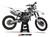 MotoPro Graphics Custom GasGas Dirt Bike Lungaard Series Graphics Kit - Black/White 