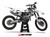 MotoPro Graphics Custom GasGas Dirt Bike Lungaard Series Graphics Kit - Black/White 