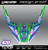 MotoPro Graphics Kawasaki Neon Series Custom Graphics Kit 