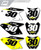 MotoPro Graphics Suzuki Full Size Bike Standard Series Number Plate Backgrounds