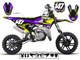 MotoPro Graphics Cobra Dirt Bike ARCADIA PURPLE YELLOW Series Graphics Set