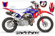 MotoPro Graphics Honda CRF110 Pit Bike STRIKER RED WHITE BLUE Series Graphics