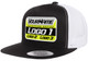 FlexFit Custom Motocross Hat Black/White Trucker Snapback 