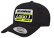 FlexFit Custom Motocross Hat Black Laser Mesh Snapback 