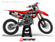 MotoPro Graphics Custom Honda Dirt Bike 1Sixty9 Series Red Black Grey White Graphics  