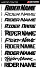 MotoPro Graphics Custom Yamaha Dirt Bike Five19 Series Graphics - White/Black/Red 