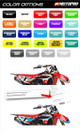 MotoPro Graphics Custom Cobra Dirt Bike Graphics - Lundgaard Yellow Series 