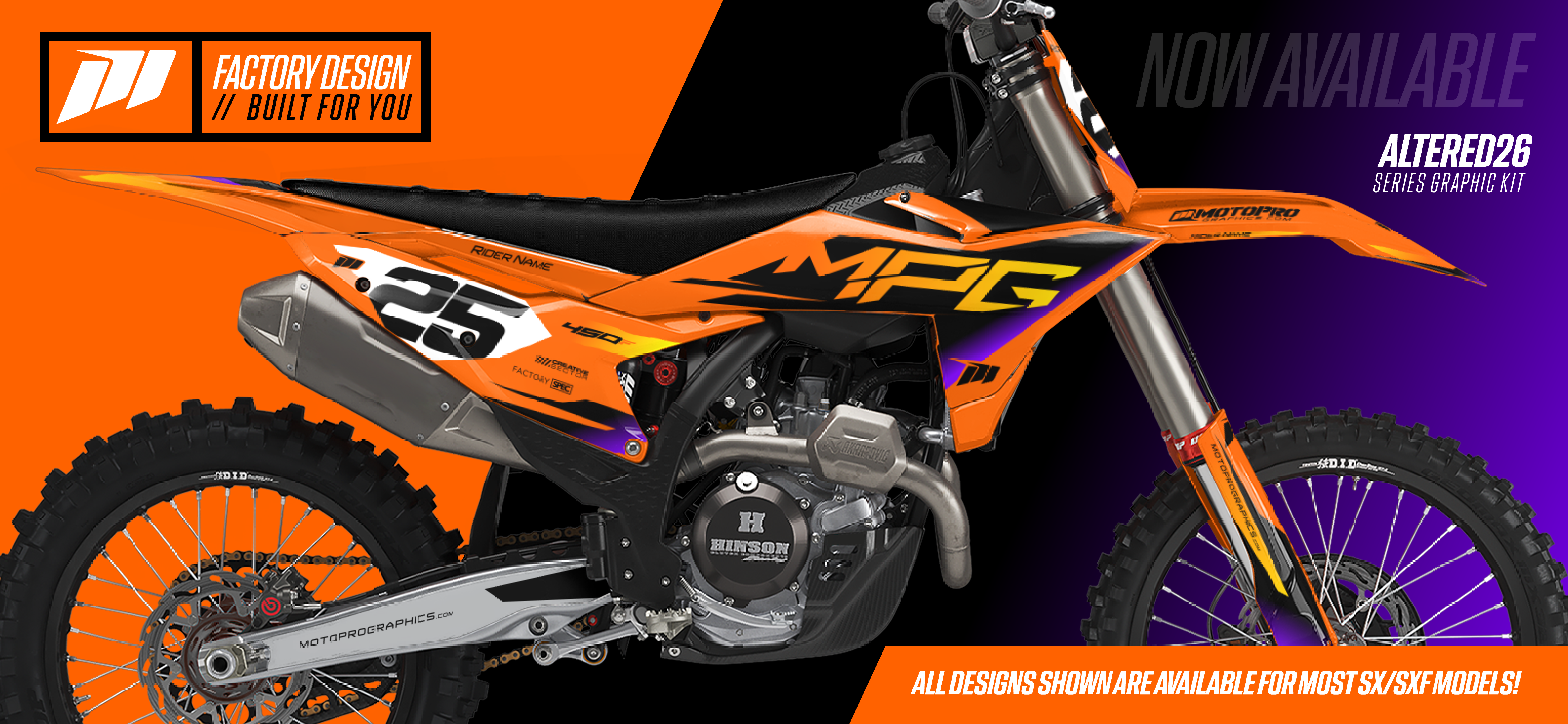 Custom KTM Motocross Graphics Kits