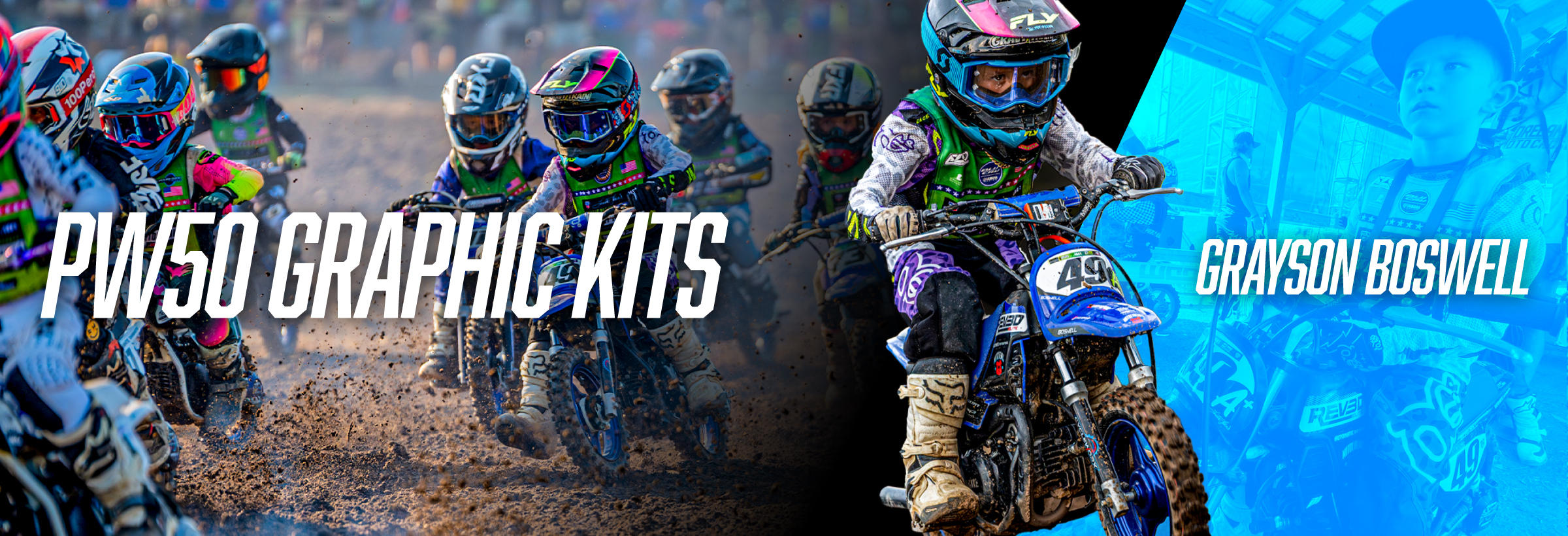 Custom Yamaha PW50 Graphic Kits