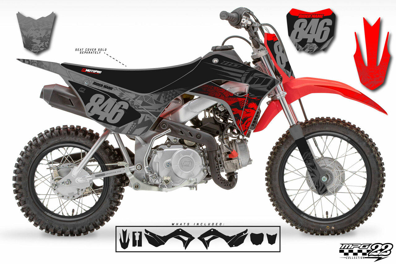 Carénage dirt bike / pit bike type CRF 50 NOIR - PitRacing