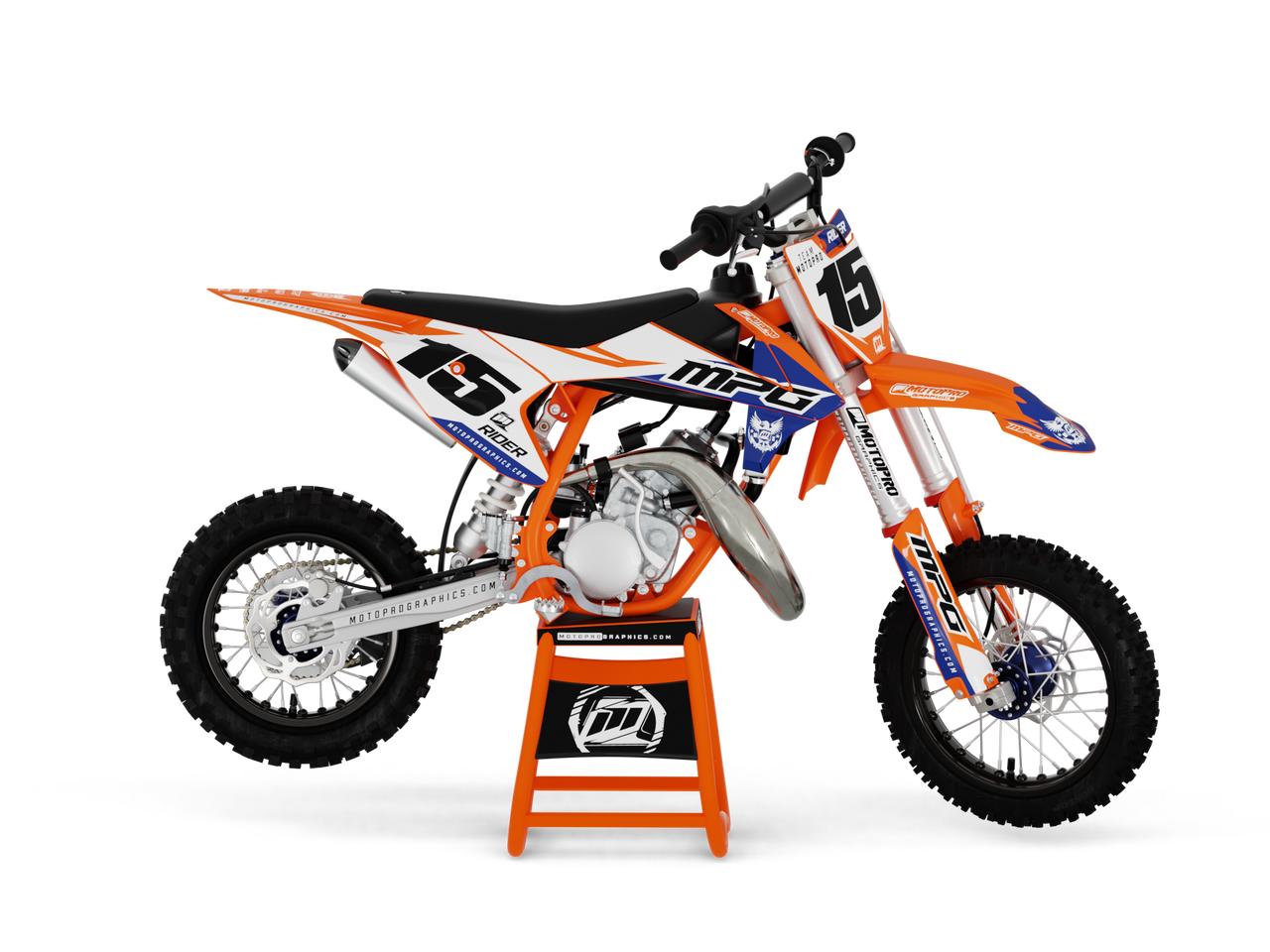 Custom 50 SX Mini Dirt Bike FACTORY Series Graphics Set FREE