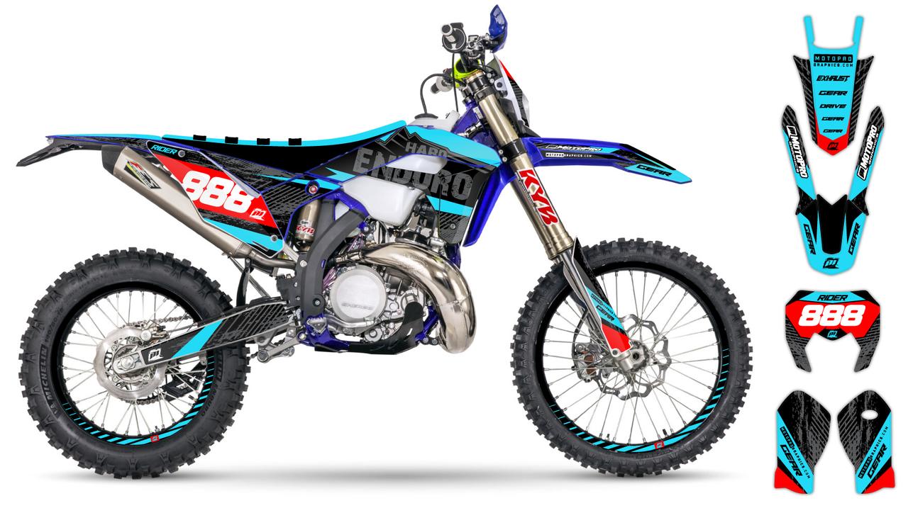 Custom Sherco Dirt Bike HARD ENDURO Series Graphics - FREE SHIPPING