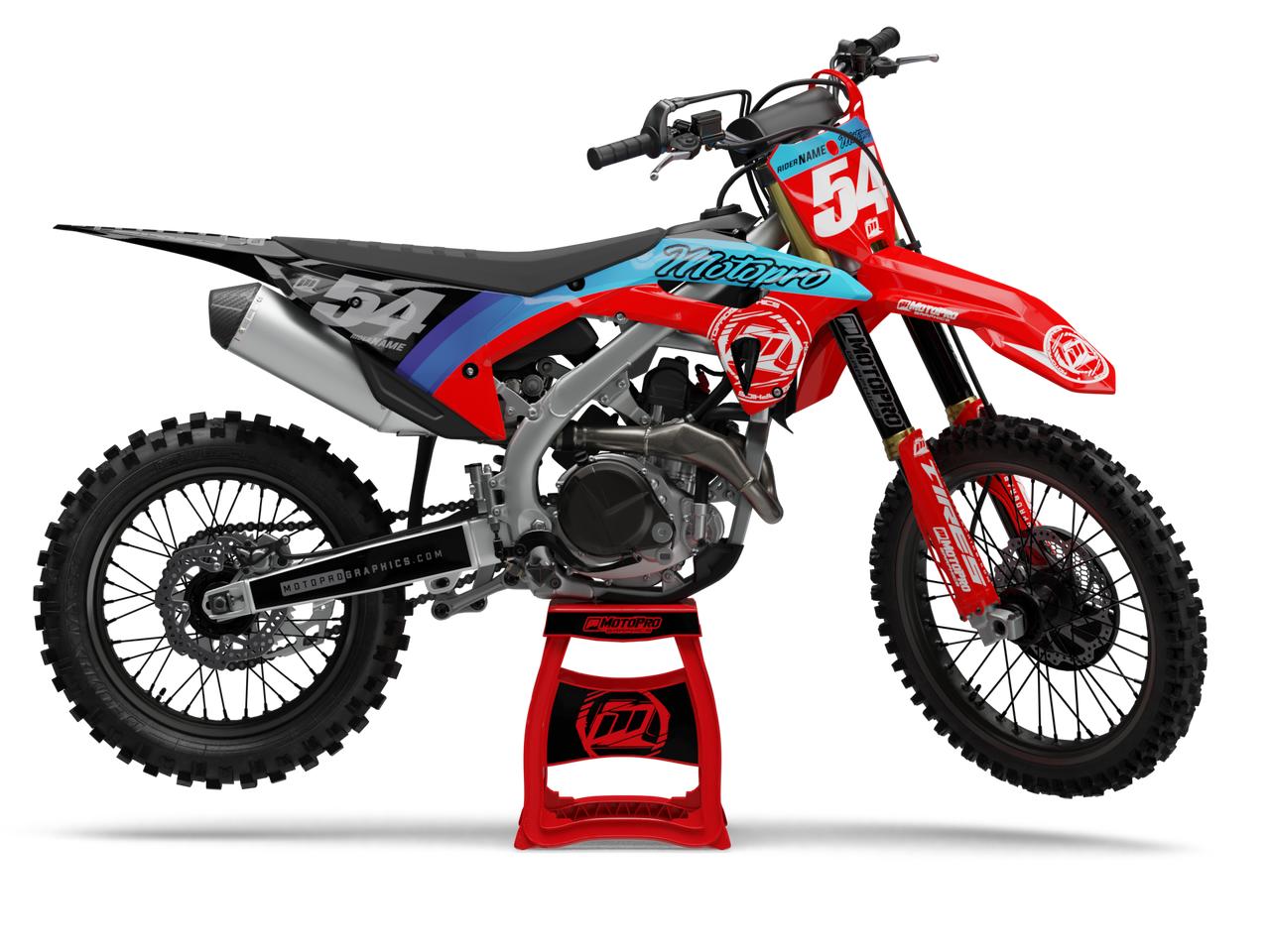 Custom Honda Dirt Bike CURV Series Graphics MotoPro Graphics