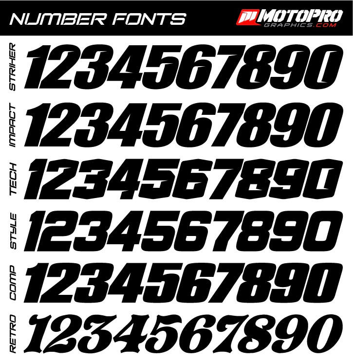 Custom Cobra Dirt Bike SCALE Graphics Set - MotoPro Graphics