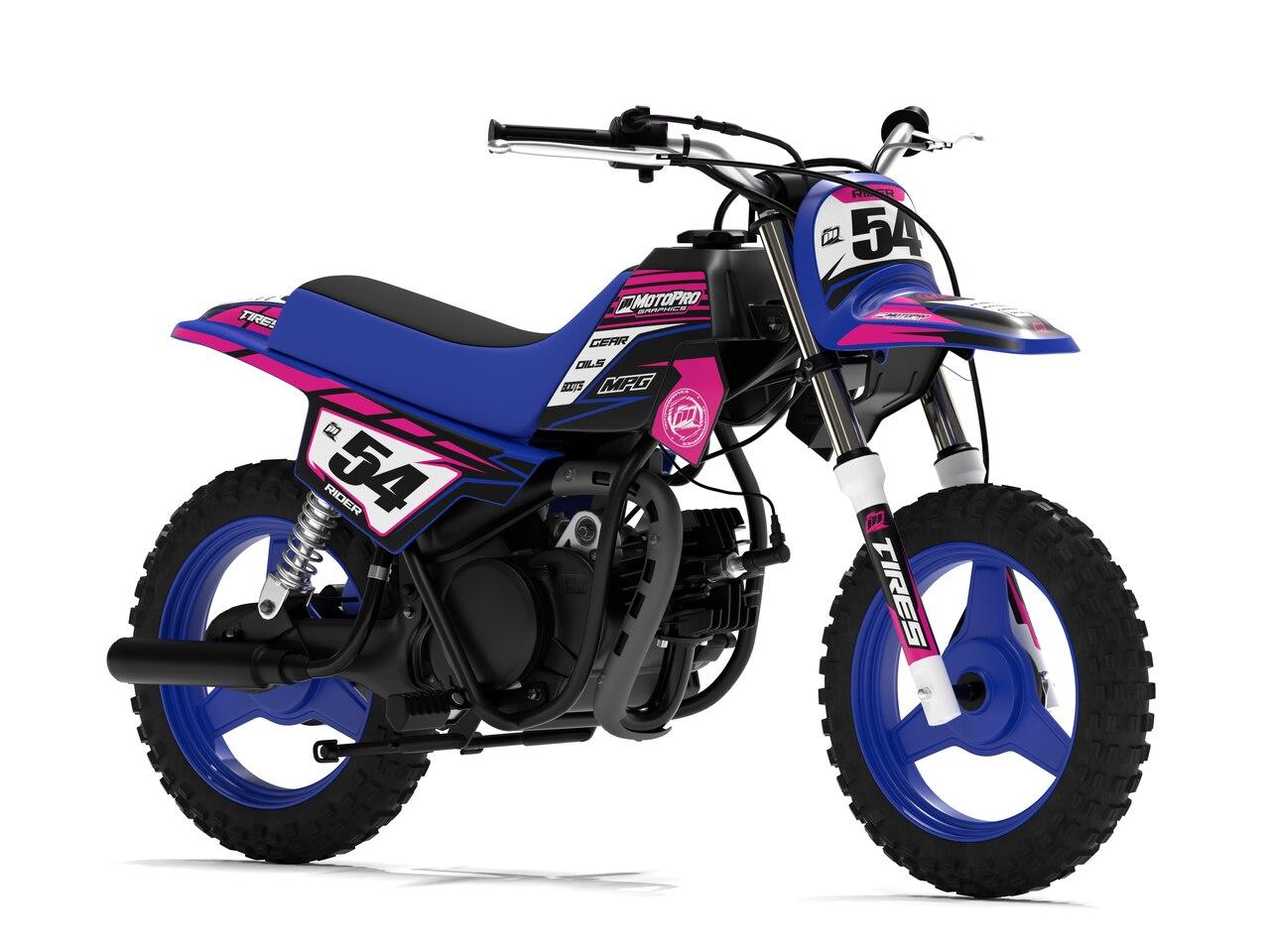Yamaha PW50 Factory Pink Series Graphics kit | Motopro Graphics