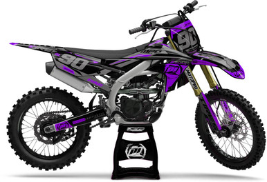 Custom Yamaha Dirt Bike Heet Purple Graphics - MotoPro Graphics