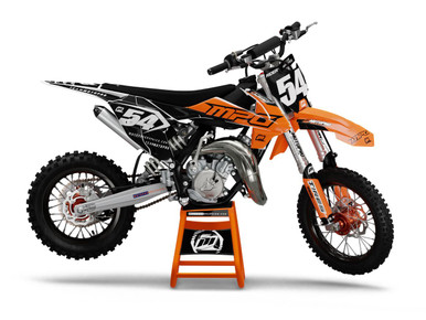 Custom 65 SX Dirt Bike GENESIS BLACK Series Graphics Set - FREE