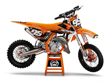 Custom 65 SX Dirt Bike SHADOW ORANGE Series Graphics Set - FREE