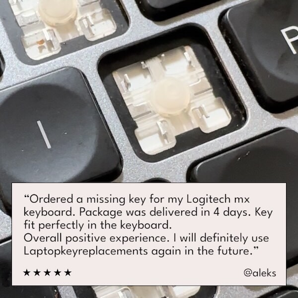 Laptop keyboard key replacement